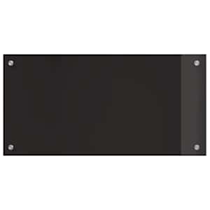 Kuchyňský obklad 2 pcs Černá 80 x 40 cm tvrzené sklo - obrázek 4