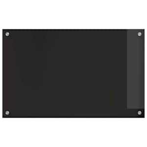 Kuchyňský obklad 2 pcs Černá 80 x 50 cm tvrzené sklo - obrázek 4