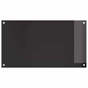 Kuchyňský obklad 2 pcs Černá 90 x 50 cm tvrzené sklo - obrázek 4