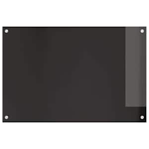 Kuchyňský obklad 2 pcs Černá 90 x 60 cm tvrzené sklo - obrázek 4