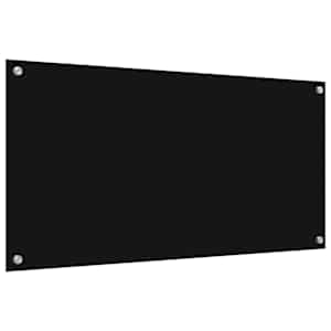 Kuchyňský obklad 2 pcs Černá 100 x 50 cm tvrzené sklo - obrázek 6