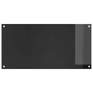 Kuchyňský obklad 2 pcs Černá 100 x 50 cm tvrzené sklo - obrázek 4