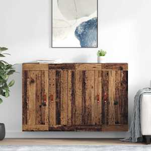 Nástěnná skříň Nástěnný 2 pcs Staré dřevo 69,5 x 34 x 90 cm - obrázek 1