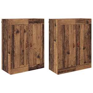 Nástěnná skříň Nástěnný 2 pcs Staré dřevo 69,5 x 34 x 90 cm - obrázek 2