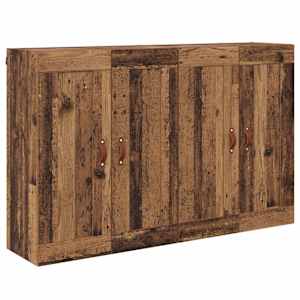 Nástěnná skříň Nástěnný 2 pcs Staré dřevo 69,5 x 34 x 90 cm - obrázek 5