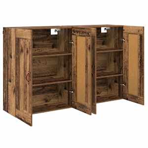 Nástěnná skříň Nástěnný 2 pcs Staré dřevo 69,5 x 34 x 90 cm - obrázek 6