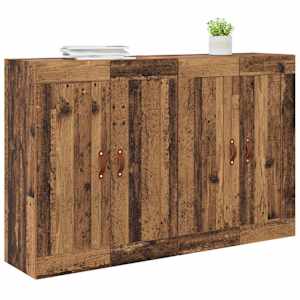 Nástěnná skříň Nástěnný 2 pcs Staré dřevo 69,5 x 34 x 90 cm - obrázek 3