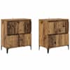 vidaXL Kappide k&uuml;lgedel 2 tk Vana puit 60 x 35 x 70 cm Tehispuit