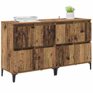 Konzole 2 pcs Staré dřevo 60 x 35 x 70 cm kompozitní dřevo - obrázek 3