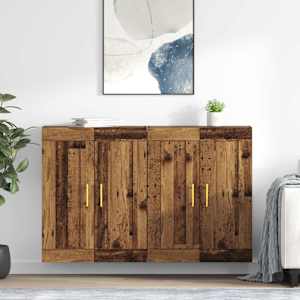 Nástěnná skříň Nástěnný 2 pcs Staré dřevo 69,5 x 34 x 90 cm - obrázek 1