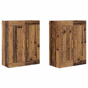 Nástěnná skříň Nástěnný 2 pcs Staré dřevo 69,5 x 34 x 90 cm - obrázek 2