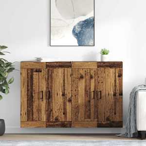 Nástěnná skříň Nástěnný 2 pcs Staré dřevo 69,5 x 34 x 90 cm - obrázek 1