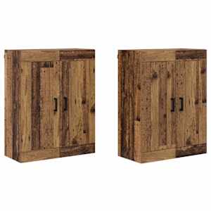 Nástěnná skříň Nástěnný 2 pcs Staré dřevo 69,5 x 34 x 90 cm - obrázek 2