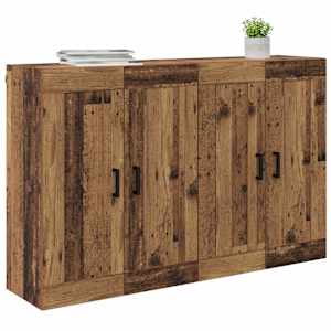 Nástěnná skříň Nástěnný 2 pcs Staré dřevo 69,5 x 34 x 90 cm - obrázek 3