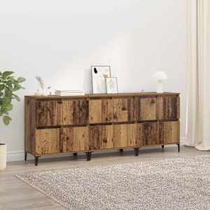 Stranske omare 3 pcs Star les 60 x 35 x 70 cm Konstruiran les