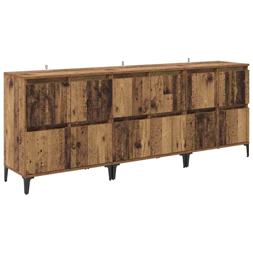 Thumbnail - vidaXL Sideboards 3 pcs Altholz 60 x 35 x 70 cm Holzwerkstoff