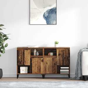 Stranske omare 2 pcs Star les 60 x 35 x 70 cm Konstruiran les