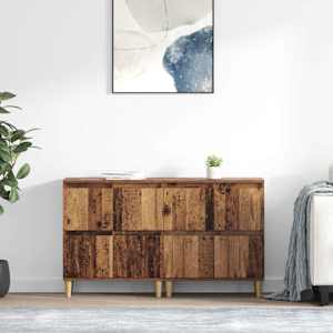 Stranske omare 2 pcs Star les 60 x 35 x 70 cm Konstruiran les