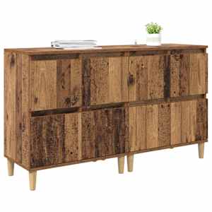 Konzole 2 pcs Staré dřevo 60 x 35 x 70 cm kompozitní dřevo - obrázek 3