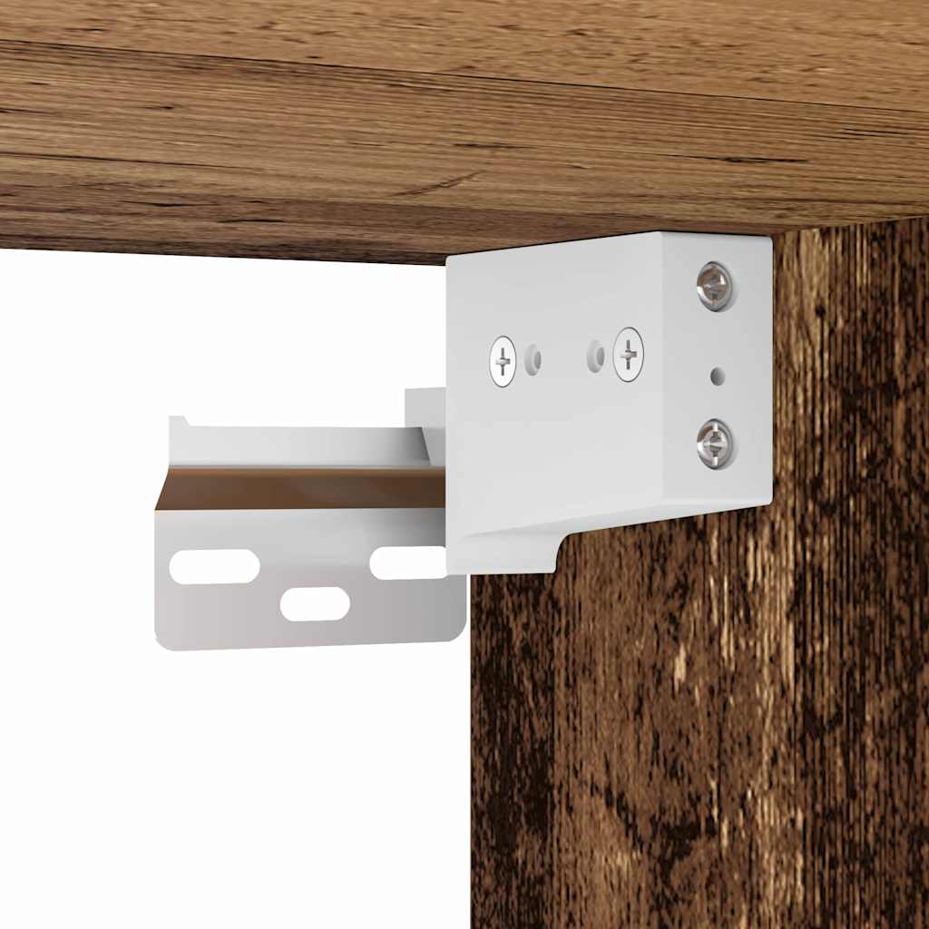 Σετ Βαθμιδωτών Ντουλαπιών Τηλεόρασης Επιτοίχιο 2 pcs Παλιό Ξύλο - Image 8