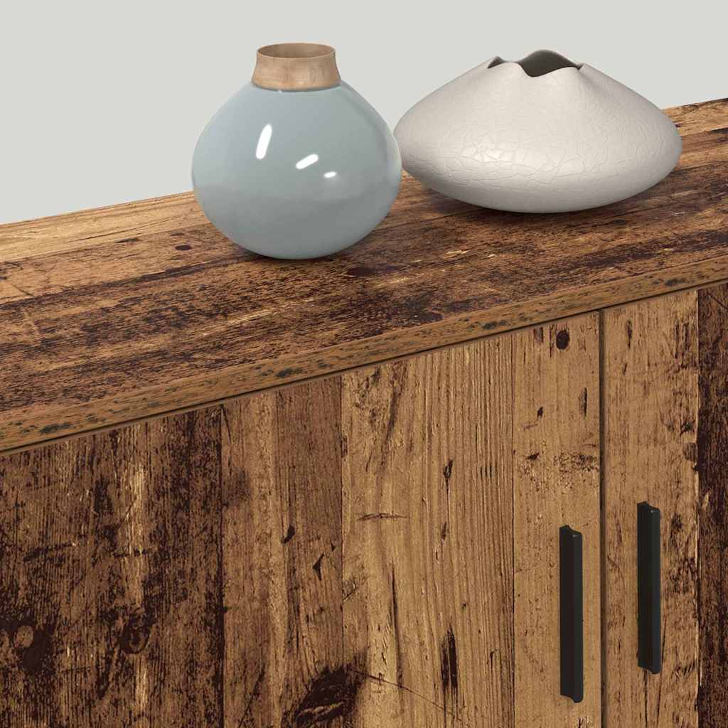 Σετ Βαθμιδωτών Ντουλαπιών Τηλεόρασης Επιτοίχιο 2 pcs Παλιό Ξύλο - Image 4