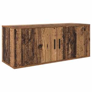 Nástěnný TV skříňový set 2 pcs Staré dřevo 100 x 34,5 x 40 cm - obrázek 5