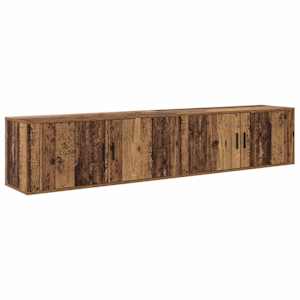 Nástěnný TV skříňový set 2 pcs Staré dřevo 100 x 34,5 x 40 cm - obrázek 7