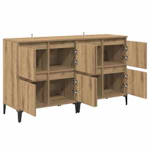 Konzole 2 pcs Artisanový dub 60 x 35 x 70 cm kompozitní dřevo - obrázek 6
