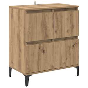 Konzole 2 pcs Artisanový dub 60 x 35 x 70 cm kompozitní dřevo - obrázek 7