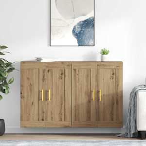 Nástěnná skříň Nástěnný 2 pcs Artisanový dub 69,5 x 34 x 90 cm - obrázek 1