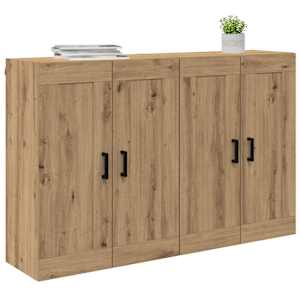Nástěnná skříň Nástěnný 2 pcs Artisanový dub 69,5 x 34 x 90 cm - obrázek 3