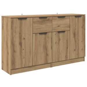 Konzole 2 pcs Artisanový dub 60 x 30 x 70 cm kompozitní dřevo - obrázek 5