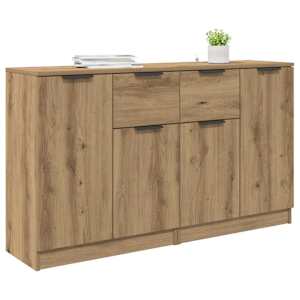 Konzole 2 pcs Artisanový dub 60 x 30 x 70 cm kompozitní dřevo - obrázek 3