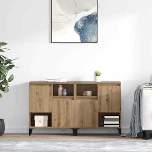 Konzole 2 pcs Artisanový dub 60 x 35 x 70 cm kompozitní dřevo - obrázek 1