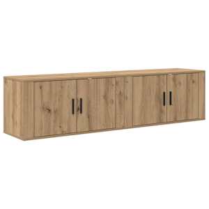 Nástěnný TV skříňový set 2 pcs Artisanový dub 80 x 34,5 x 40 cm - obrázek 7