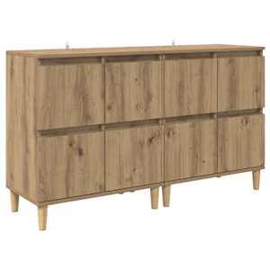 Konzole 2 pcs Artisanový dub 60 x 35 x 70 cm kompozitní dřevo - obrázek 5