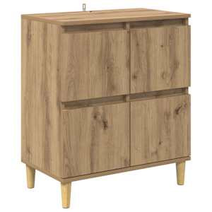 Konzole 2 pcs Artisanový dub 60 x 35 x 70 cm kompozitní dřevo - obrázek 7