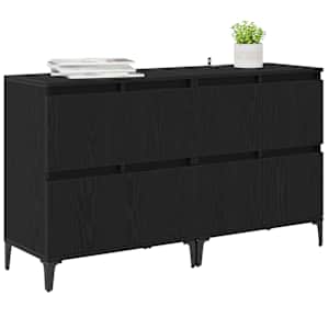Konzole 2 pcs Černý dub 60 x 35 x 70 cm kompozitní dřevo - obrázek 3