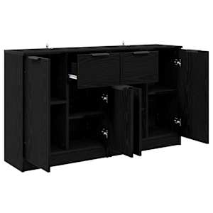Konzole 2 pcs Černý dub 60 x 30 x 70 cm kompozitní dřevo - obrázek 6