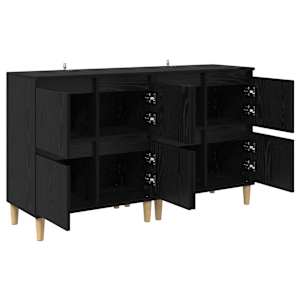 Konzole 2 pcs Černý dub 60 x 35 x 70 cm kompozitní dřevo - obrázek 6