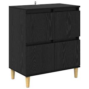 Konzole 2 pcs Černý dub 60 x 35 x 70 cm kompozitní dřevo - obrázek 7