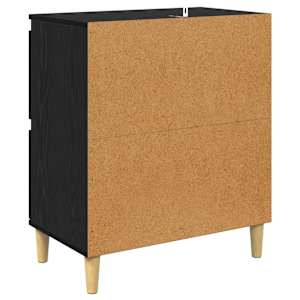 Konzole 2 pcs Černý dub 60 x 35 x 70 cm kompozitní dřevo - obrázek 9