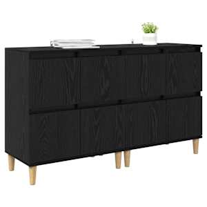 Konzole 2 pcs Černý dub 60 x 35 x 70 cm kompozitní dřevo - obrázek 3