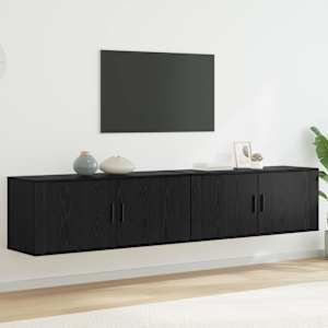 Nástěnný TV skříňový set 2 pcs Černý dub 100 x 34,5 x 40 cm - obrázek 1