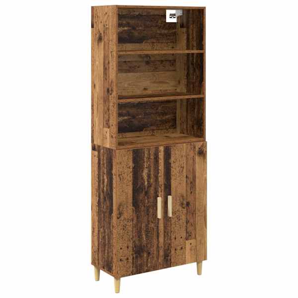 vidaXL K&otilde;rgushein Vana puit 69,5 x 32,5 x 180 cm Tehispuit