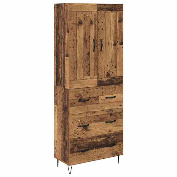 vidaXL K&otilde;rgushein Vana puit 69,5 x 34 x 180 cm Tehispuit