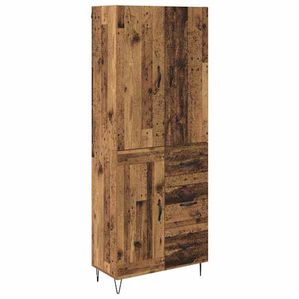 vidaXL K&otilde;rgushein 2 tk Vana puit 69,5 x 34 x 180 cm Tehispuit