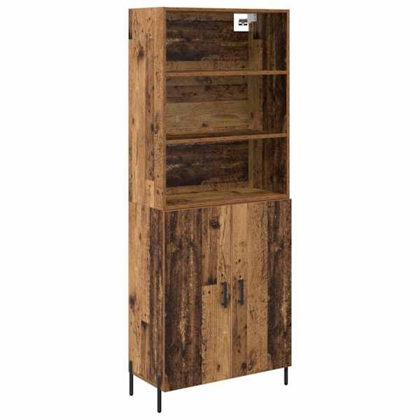 vidaXL K&otilde;rgushein Vana puit 69,5 x 32,5 x 180 cm Tehispuit