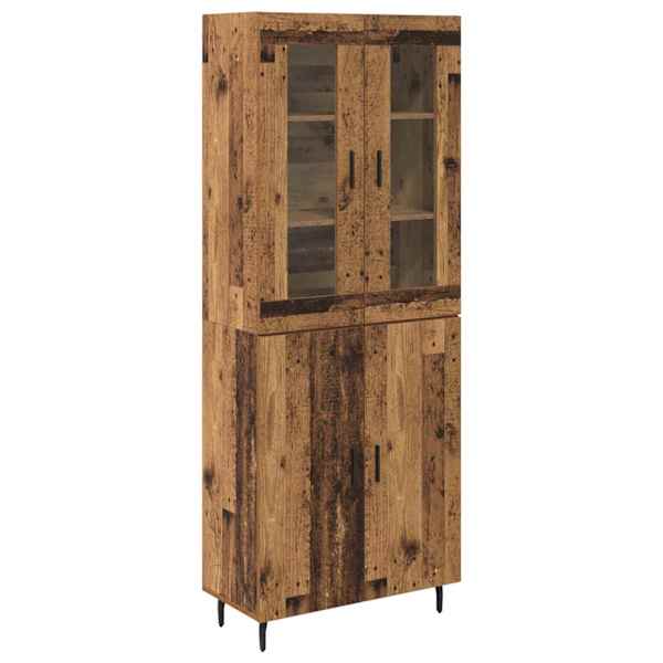 vidaXL K&otilde;rgushein 2 tk Vana puit 69,5 x 34 x 180 cm Tehispuit