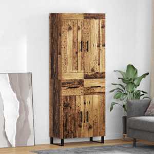 Visok predalnik Star les 69,5 x 34 x 180 cm Konstruiran les